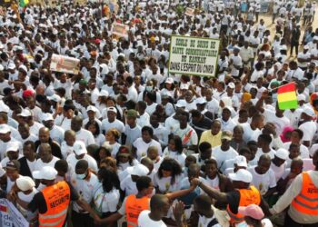 La candidature du Général Mamadi Doumbouya en discussion à Kankan 