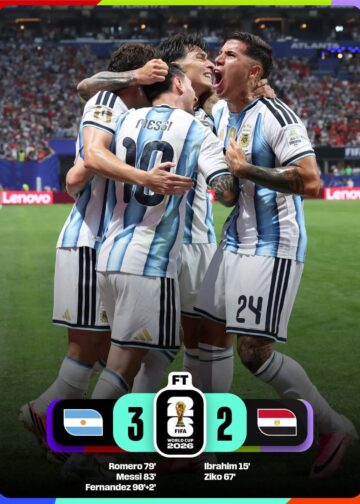 Coupe du monde 2026 : l&rsquo;Argentine de Lionel Messi renverse l&rsquo;Égypte de Mohamed Salah et s&rsquo;offre un quart de finale au terme d&rsquo;un scénario renversant