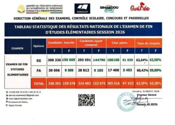 Examen de fin d&rsquo;études élémentaires 2026 : plus de 302 000 admis, un taux national de réussite supérieur à 63 %