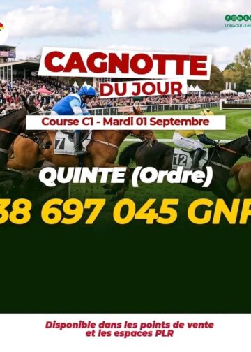 PMU- Lonagui – Loterie Nationale de Guinée   La Cagnotte du jour